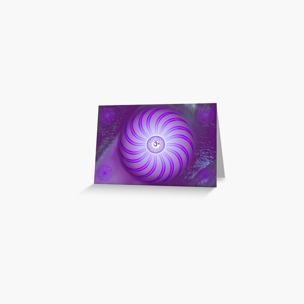 Crown Chakra ~ Violet ~ Sahasrara ~ Male Greeting Card
