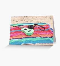 Ukulele & Camera Greeting Card