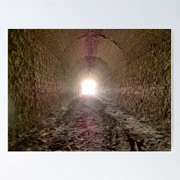 Train tunnel of Gaiman - Patagonia Argentina Poster