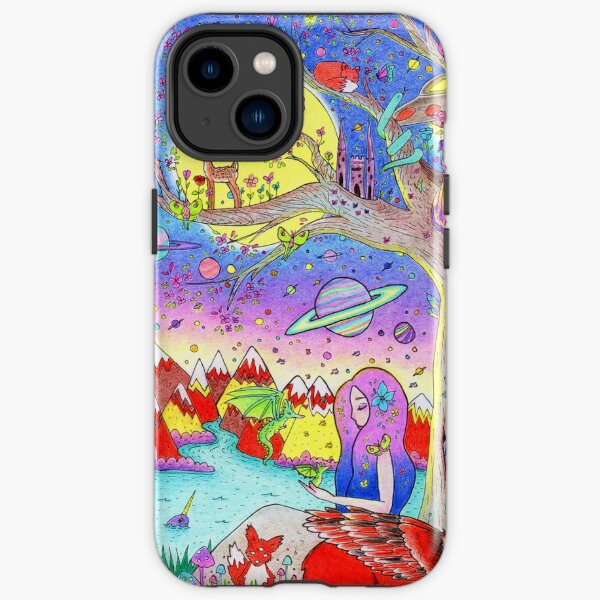 space foxes iPhone Tough Case