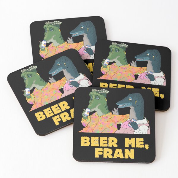 beer me, fran Coasters (Set of 4)