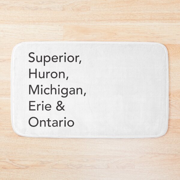 Item preview, The Great Lakes - Black Text designed and sold by NorthMerchCo.