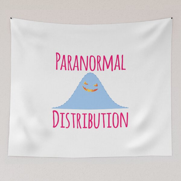 Item preview, Paranormal Distribution Fun Halloween Ghost Normal Math Geek designed and sold by at85productions.