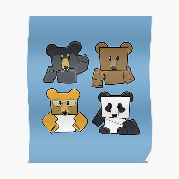 Murder Bear Posters Redbubble - would a murderer have a teddy bear roblox murder mystery