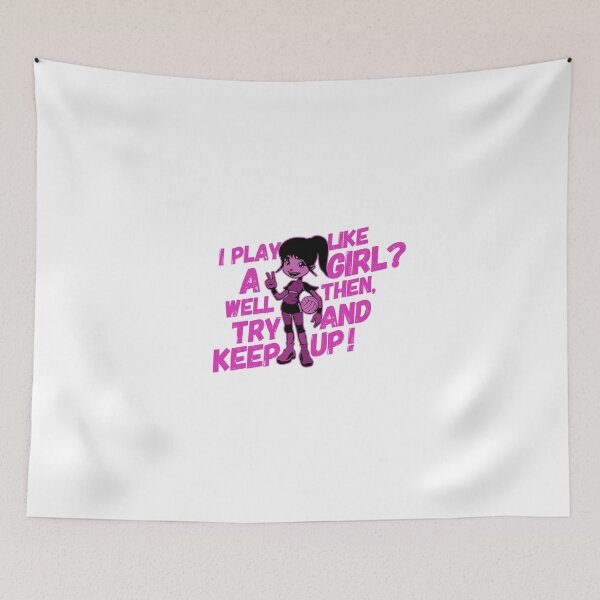 Item preview, I Play Like A Girl Try And Keep Up Pink designed and sold by KoolMoDee.