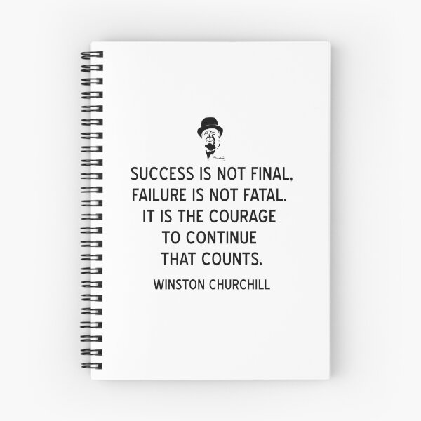 Item preview, Winston Churchill Quote on Courage and Success designed and sold by jutulen.