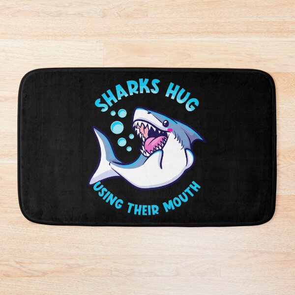 Item preview, Sharks Hug Using Their Mouth Funny Shark Pun designed and sold by perfectpresents.
