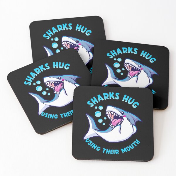 Item preview, Sharks Hug Using Their Mouth Funny Shark Pun designed and sold by perfectpresents.