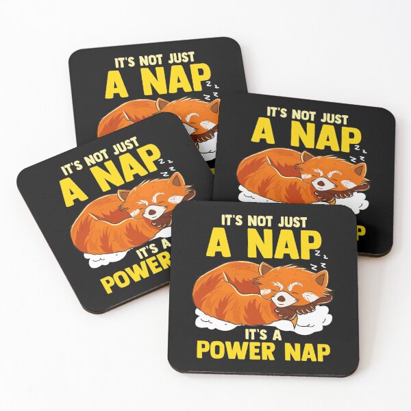 Item preview, It's Not Just a Nap It's a Power Nap Red Panda designed and sold by perfectpresents.