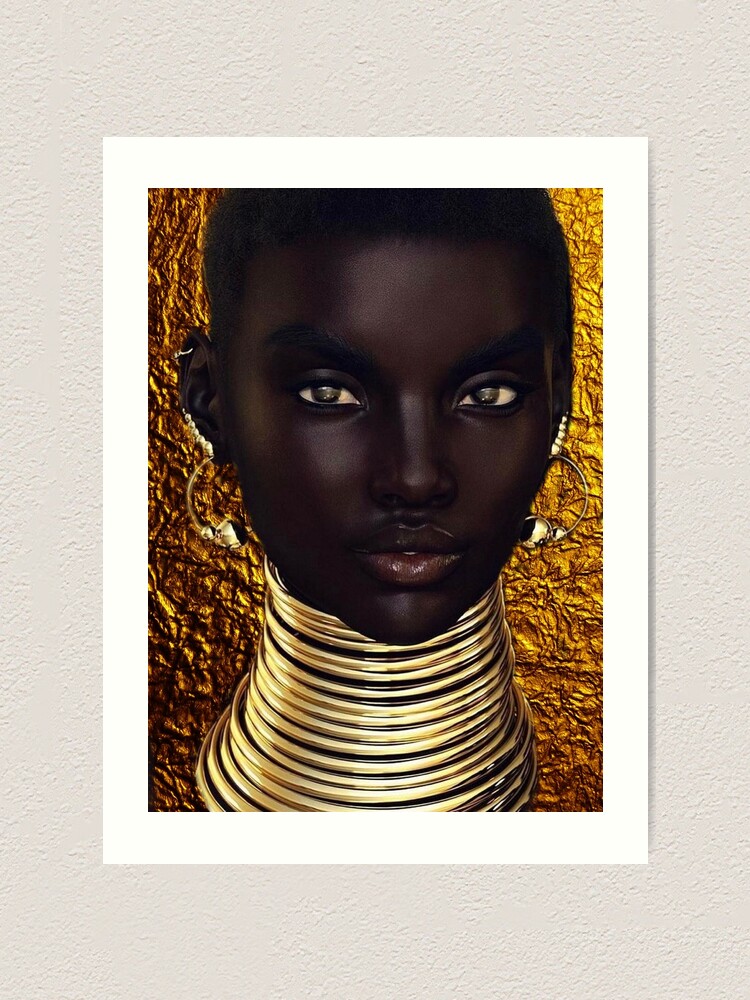 African Queen Art Print By Johnnyssandart Redbubble