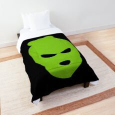 BLANK FACE GREEN Comforter