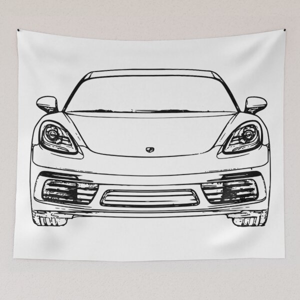 Item preview, Cayman 718 Sketch Black designed and sold by CharlieCreator.