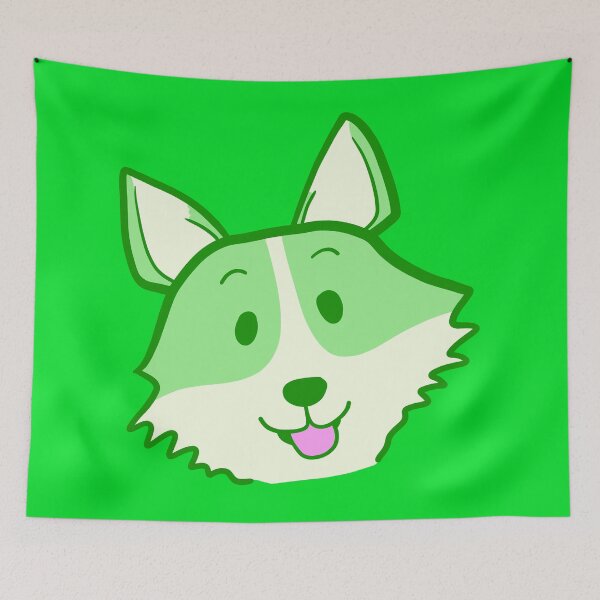 Item preview, Sweet Green Corgi designed and sold by KelseyLovelle.