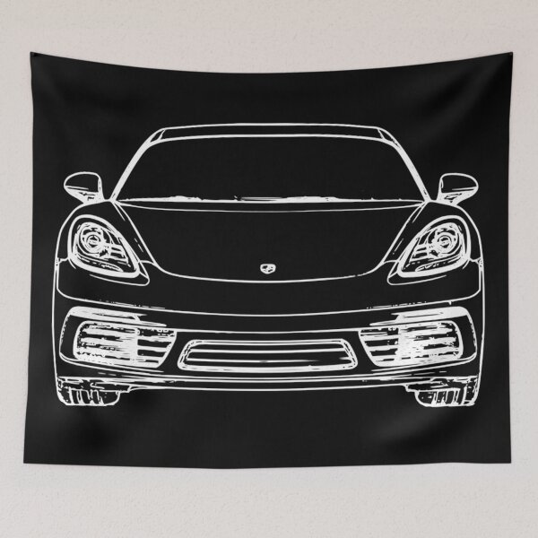 Item preview, Cayman 718 Sketch White designed and sold by CharlieCreator.