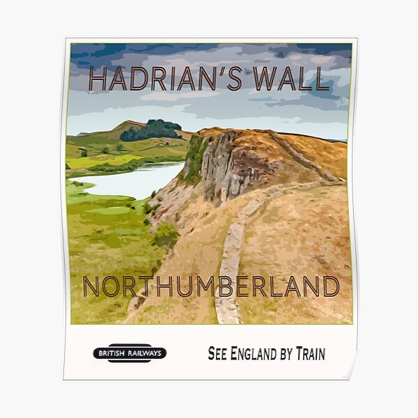 Vintage Poster, Hadrian's Wall Poster