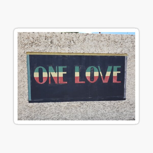 "Bob Marley One love" Sticker for Sale by Psheff69 | Redbubble