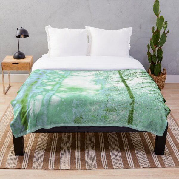 Item preview, Magical forest in frosty blues and greens designed and sold by Boho Contessa.