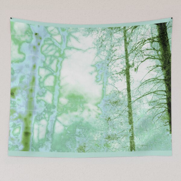 Item preview, Magical forest in frosty blues and greens designed and sold by Boho Contessa.