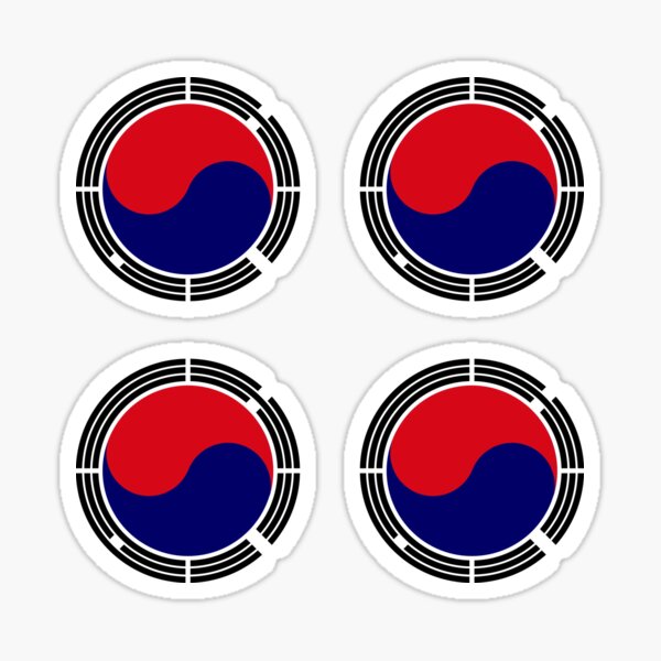 Korean Patriot Flag Series Sticker