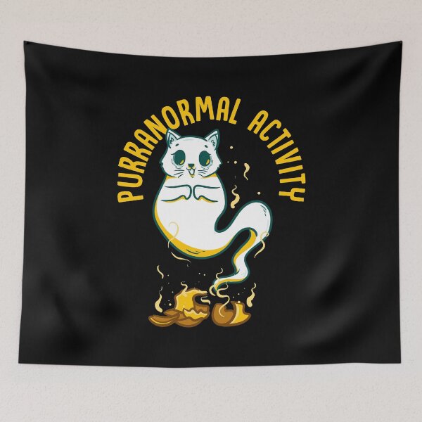 Item preview, Funny Purranormal Activity Ghost Cat Halloween designed and sold by perfectpresents.