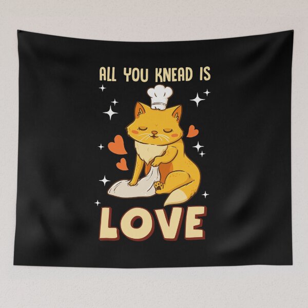 Item preview, Cute & Funny All You Knead Is Love Cat Kneading designed and sold by perfectpresents.