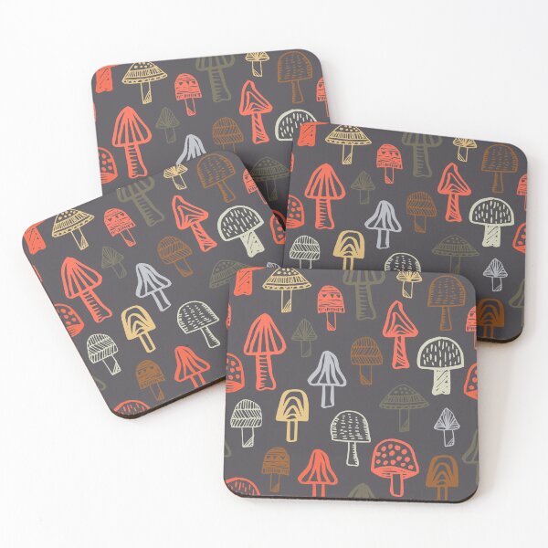 Item preview, Colorful Mushrooms designed and sold by inkblotcreative.