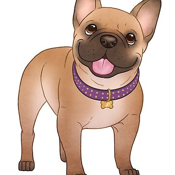 Artwork thumbnail, French bulldog cute chibi anime dog smile pug by Chiwowy