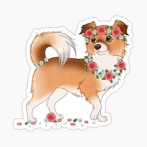 Item preview, Penny Chiwowy chihuahua flowers girl cute chibi roses designed and sold by Chiwowy.