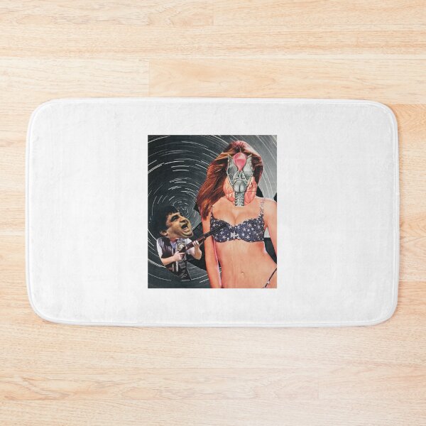 Item preview, Woman, alien, man, space, fear, collage, surreal, vintage, gun, bikini designed and sold by AndyAltered.