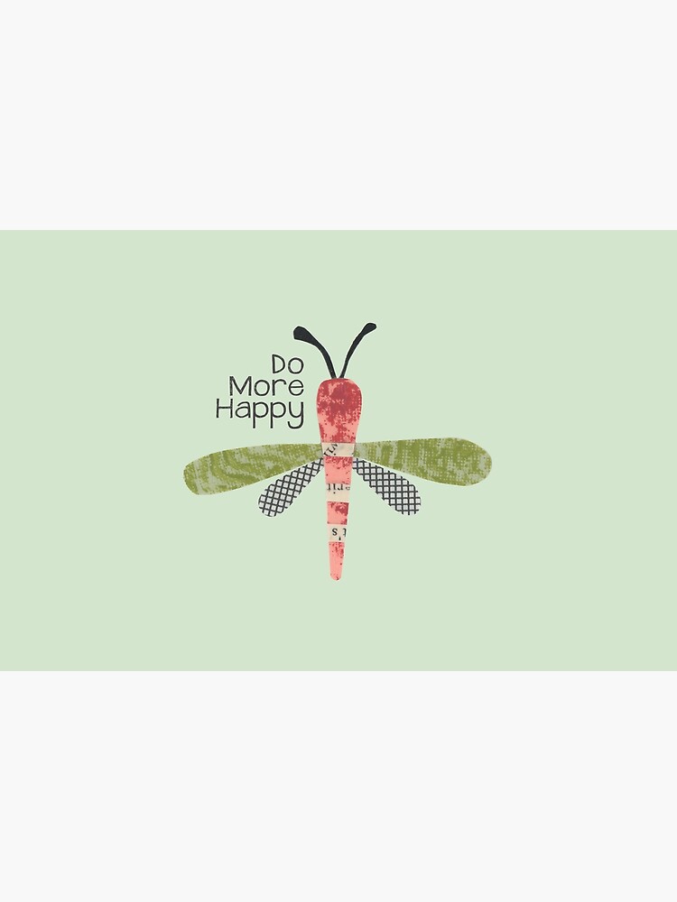Do More Happy Dragonfly (red) by kimdettmer