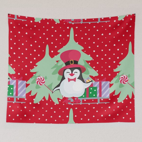 Item preview, A Festive Penguin designed and sold by blayzeink.
