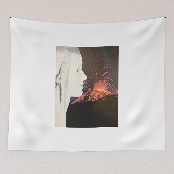 Item preview, Climax, orgasm, woman, volcano, collage, surreal, abstract designed and sold by AndyAltered.