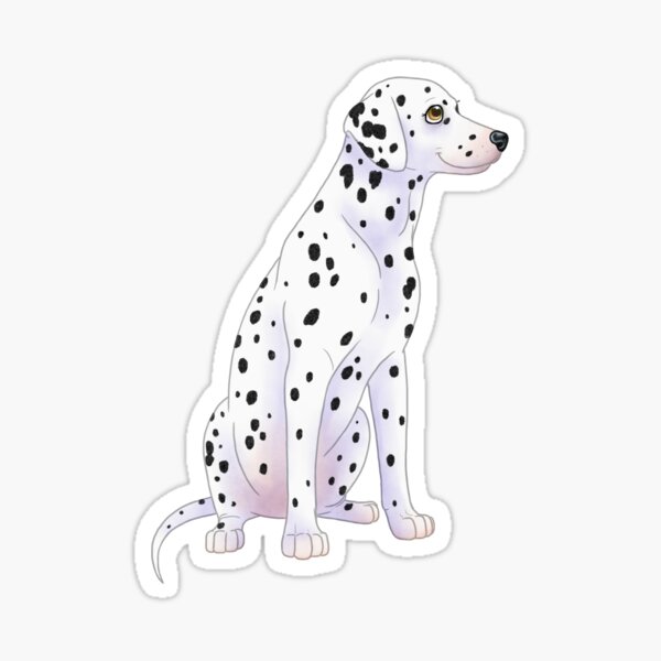 Dalmatian 101 cute dog puppy spots chibi Sticker