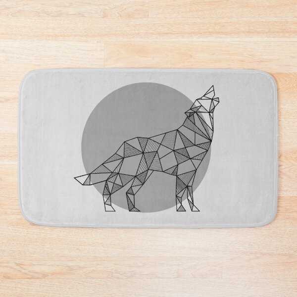 Item preview, Howling Wolf Geometric designed and sold by alcateiaart.