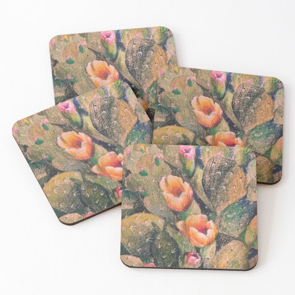 Item preview, Pastel al óleo "Blossoms & Cacti" designed and sold by MashaHemmerling.