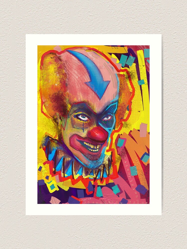 Alternate view of Clown Of Color Art Print