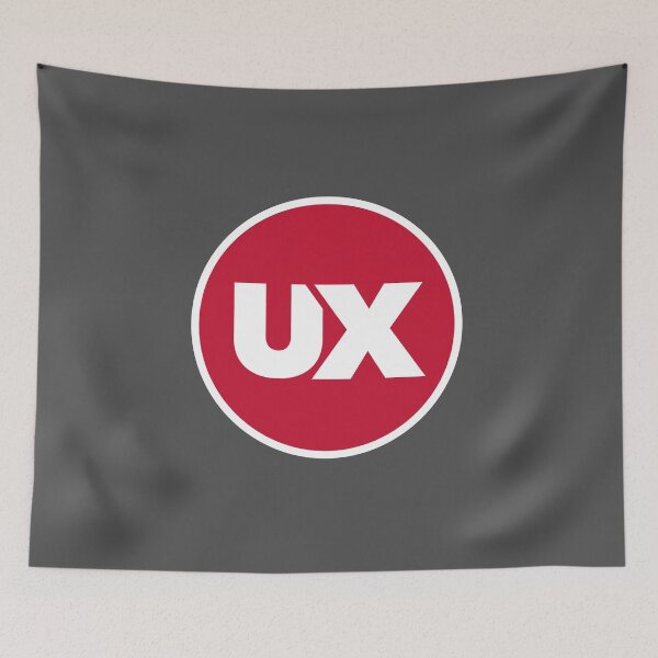 Item preview, UX round logo designed and sold by Sayantsi.