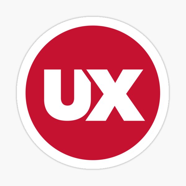 Item preview, UX round logo designed and sold by Sayantsi.
