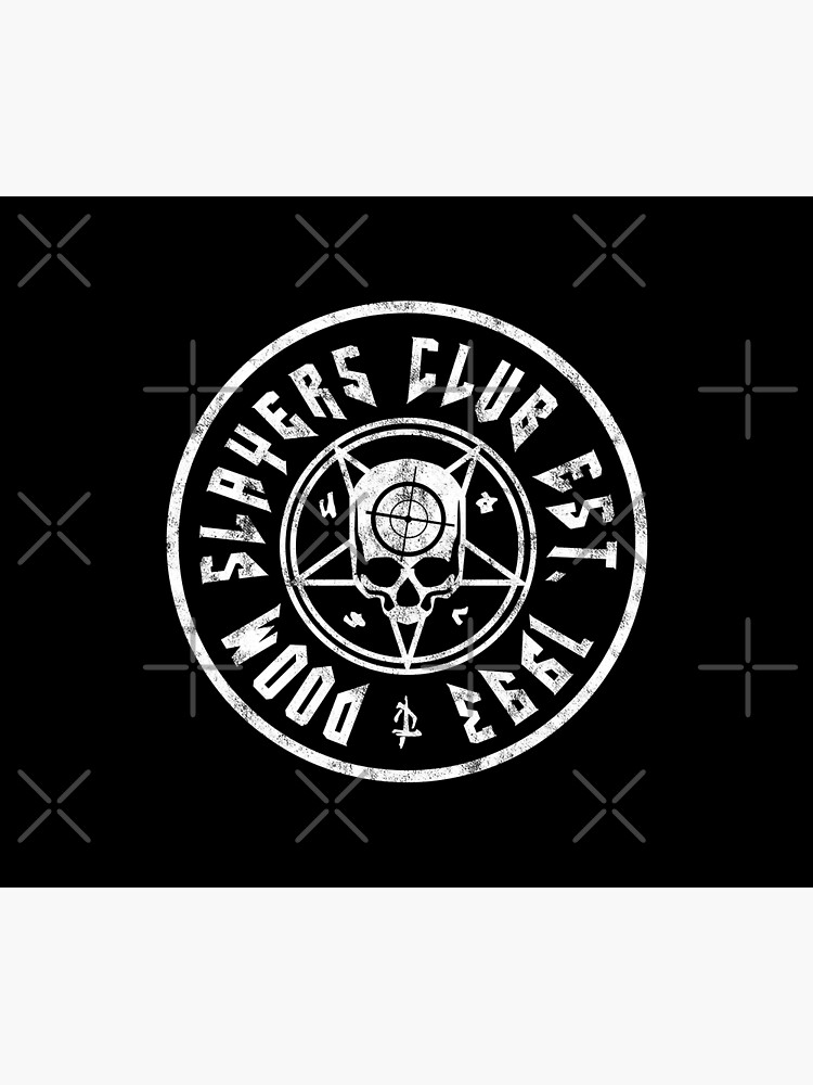 Doom Slayers Club | Doom Eternal Emblem | White Print by surik-