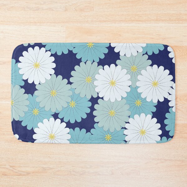 Item preview, Blue oriental flowers designed and sold by shadowisper.