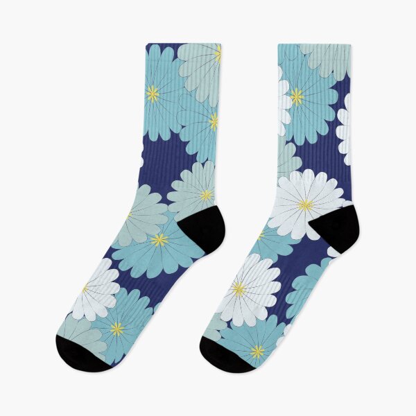 Item preview, Blue oriental flowers designed and sold by shadowisper.