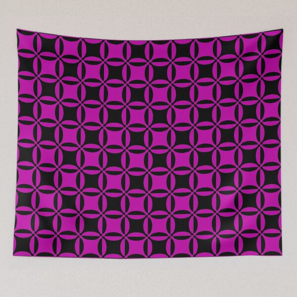 Item preview, Geometry illusion in black and pink designed and sold by shadowisper.