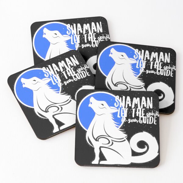 Item preview, White Wolf - WoW Shaman - Let the Spirits Be Your Guide - DnD Spells - Raider Love - Cons - Blue Moon designed and sold by CloudDance.
