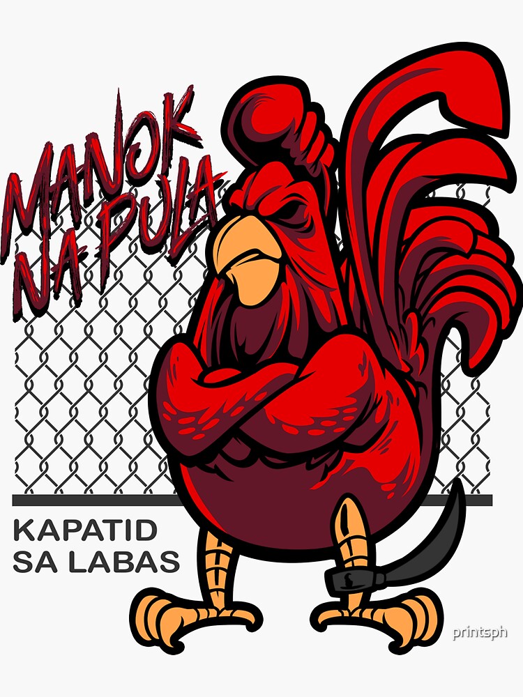 Manok Na Pula Sticker By Printsph Redbubble 9017