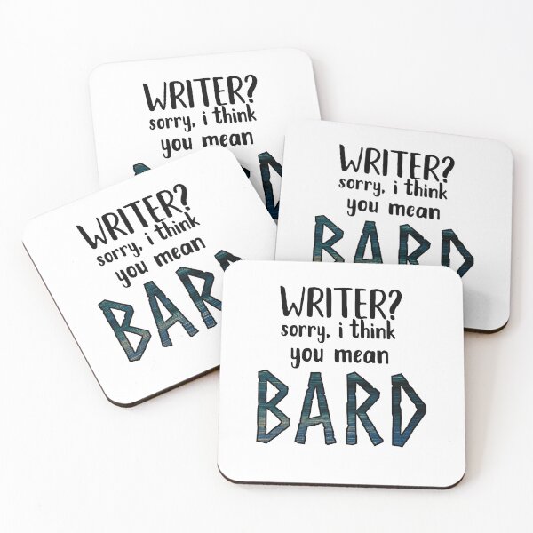 Item preview, Writer? I Think You Mean Bard designed and sold by TheWriteShoppe.