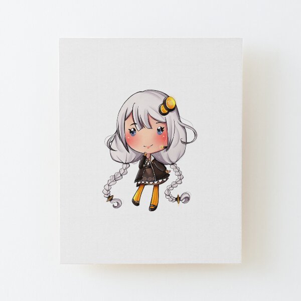 Chibi Kizuna Akari Wood Mounted Print