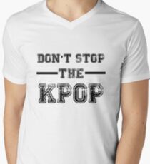 Don't Stop the KPOP Men's V-Neck T-Shirt