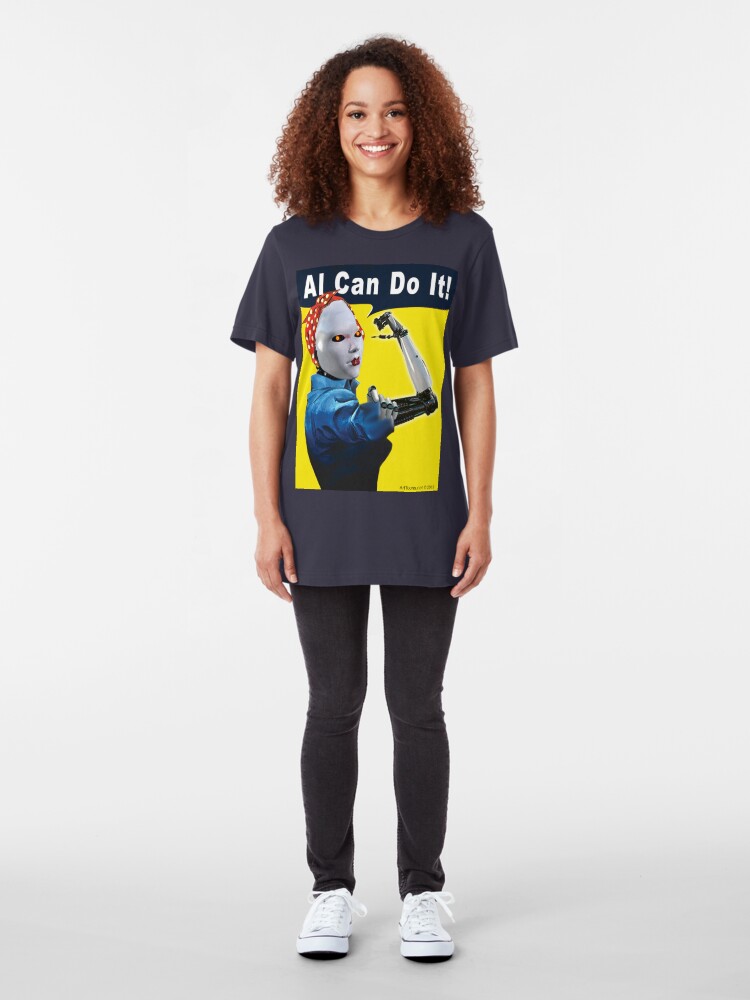 Alternate view of AI Can Do It Slim Fit T-Shirt