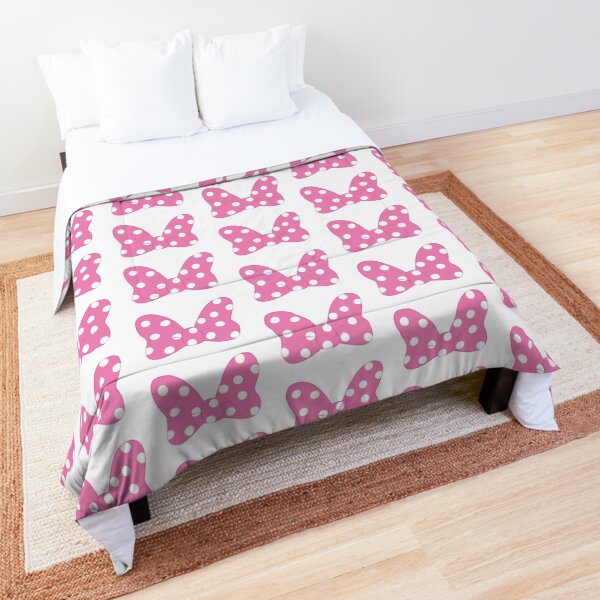Polka Dot Bow - Pink Comforter