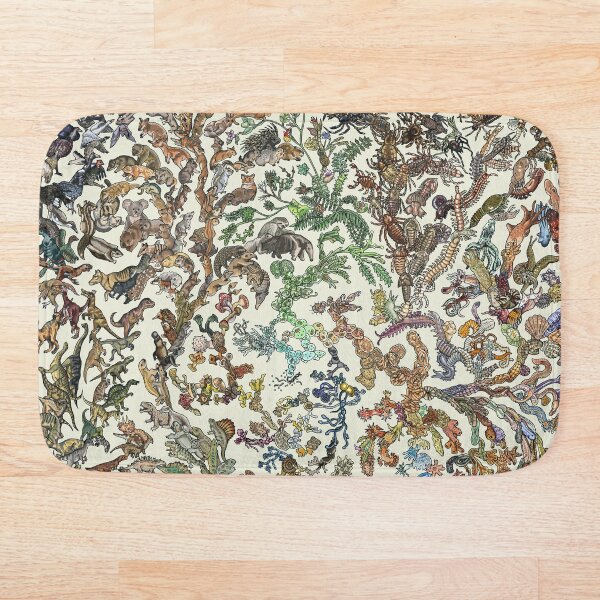 Tree of Life Poster - Animal Evolution - Colour Bath Mat